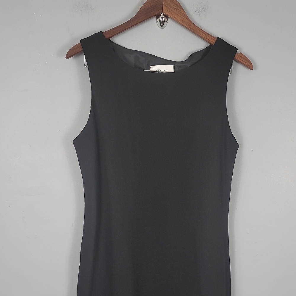 Donna Ricco Vintage Black Sheath Mini Dress